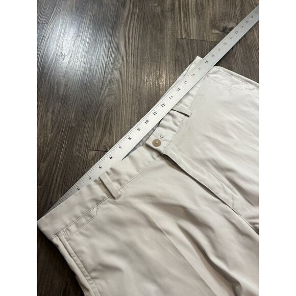Nike Golf Men’s Standard Fit Flat Front Dri Fit Pants Beige Size 34x32 - Picture 5 of 7